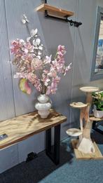 Chique zijden bloemen boeket incl vaas Silkka / Silk-ka, Ophalen of Verzenden, Nieuw, Binnen