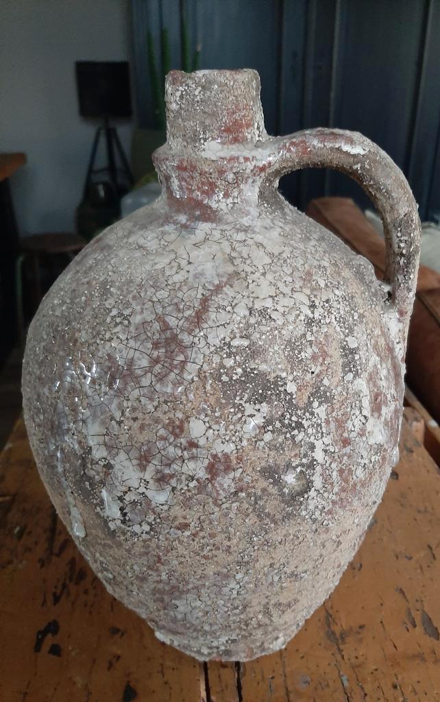 Robuuste kruikvaas, Huis en Inrichting, Woonaccessoires | Vazen, Zo goed als nieuw, Overige kleuren, Minder dan 50 cm, Aardewerk of Porselein