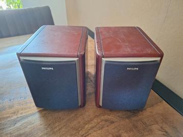 Leuke kleine Philips boekenplank speakers  beschikbaar voor biedingen