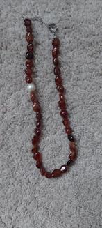 Pims and Pearls granaat oranje rood ketting, Ophalen of Verzenden, Nieuw