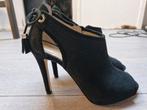 Michael Kors peep toe leather pump m7, Ophalen of Verzenden, Zo goed als nieuw, Zwart