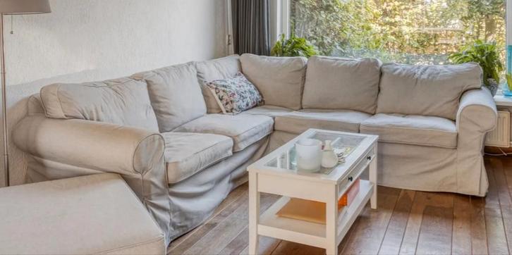 Ikea Tallmyra Hocker / Voetenbank met Opbergruimte, Huis en Inrichting, Banken | Voetenbanken en Poefen, Zo goed als nieuw, Stof