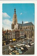 BREDA GROTE MARKT MET KERKTOREN AUTO'S BUSJES REISBUS CAFEES, Ophalen of Verzenden, 1940 tot 1960, Ongelopen, Noord-Brabant