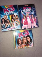 K3 CD en 2 DVD’S (oude k3 + met Klaasje), Alle leeftijden, Ophalen of Verzenden, Zo goed als nieuw