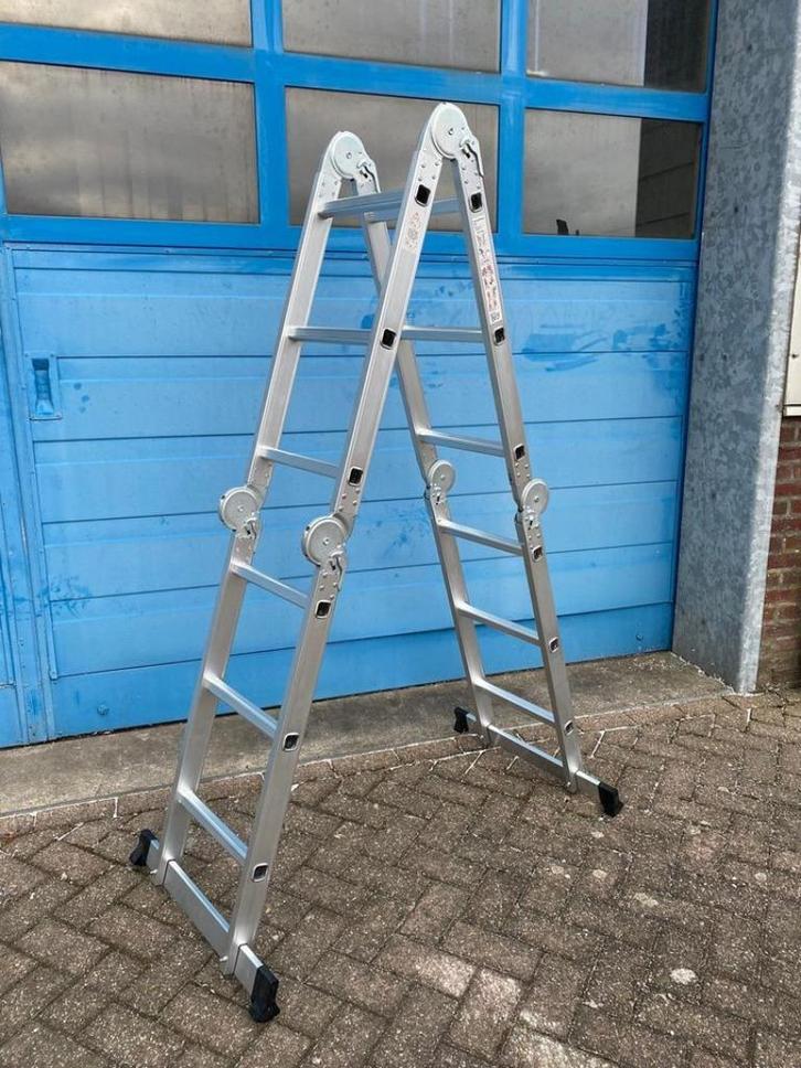nieuwe vouwladder uit voorraad leverbaar!, Doe-het-zelf en Verbouw, Ladders en Trappen, Nieuw, Ladder, 2 tot 4 meter, Ophalen of Verzenden