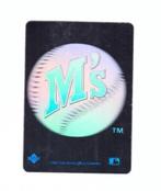 M's - HOLOGRAM STICKER - UPPER D.E.C.K - 1991, Verzamelen, Verzenden, Buitenlandse clubs, Poster, Plaatje of Sticker