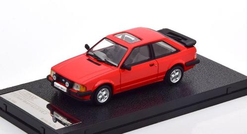 Jsn Vitesse 1:43 Ford Escort MK3 XR3i RHD 1983 rood, Hobby en Vrije tijd, Modelauto's | 1:43, Nieuw, Auto, Overige merken, Ophalen of Verzenden