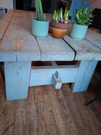 Massieve kloostertafel van oude schuurbinten, Huis en Inrichting, Tafels | Salontafels, Gebruikt, 100 tot 150 cm, 200 cm of meer