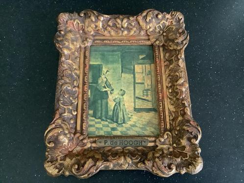 Schilderij P de Hoogh schilderijtje Pieter de hooch vintage, Huis en Inrichting, Woonaccessoires | Schilderijen, Tekeningen en Foto's
