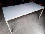 Tafel, kantoortafel / bureau (wit/grijs), Ophalen, Gebruikt
