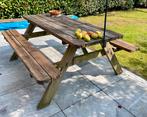 Houten Picknicktafel, Ophalen, Gebruikt, Rechthoekig, Hout