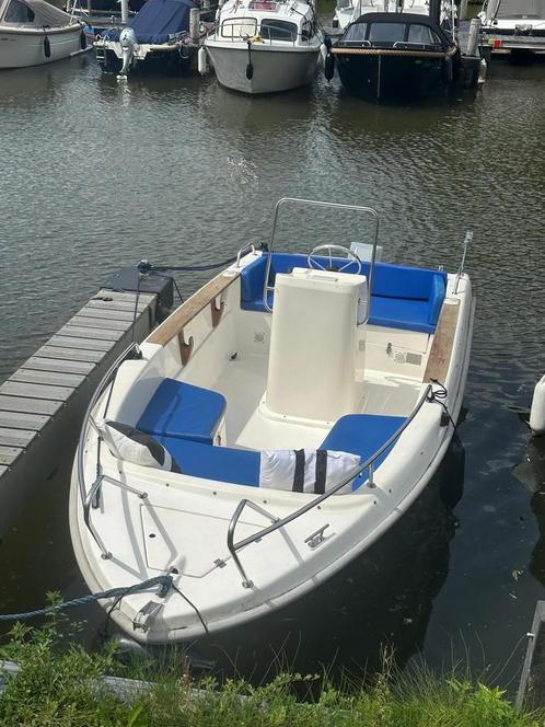 Mooie topcraft 435 elektrisch aangedreven inclusief trailer!, Watersport en Boten, Vis- en Consoleboten, Gebruikt, Tot 10 pk, 3 tot 6 meter