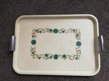 Vintage metalen dienblad 32x45 cm beschikbaar voor biedingen