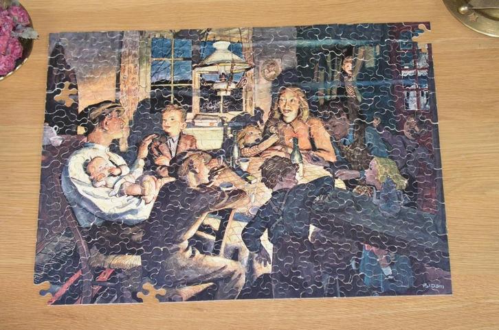 puzzel Bartje gezin Bartels Anne de Vries jaren 30 en glazen, Kinderen en Baby's, Speelgoed | Kinderpuzzels, Gebruikt, 6 jaar of ouder