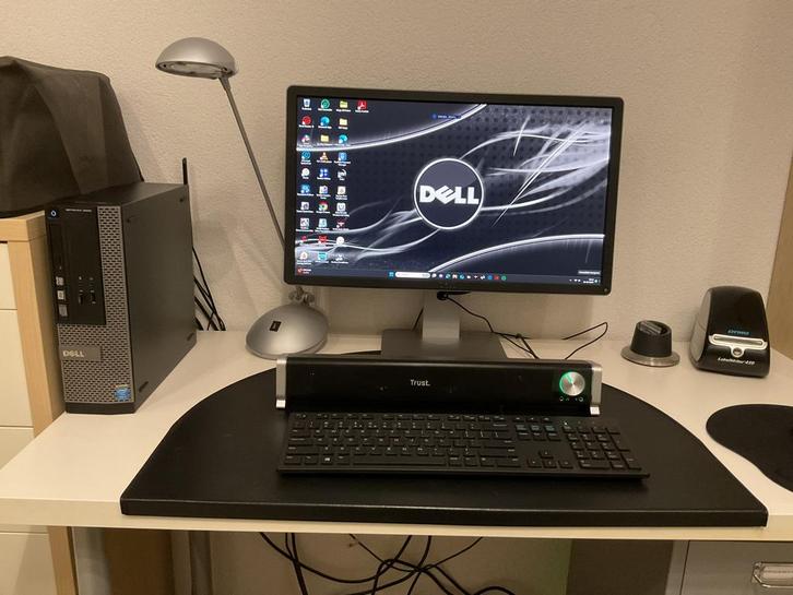 Dell Optiplex 3020 compleet, Computers en Software, Desktop Pc's, Gebruikt, 3 tot 4 Ghz, SSD, 16 GB, Met videokaart, Met monitor
