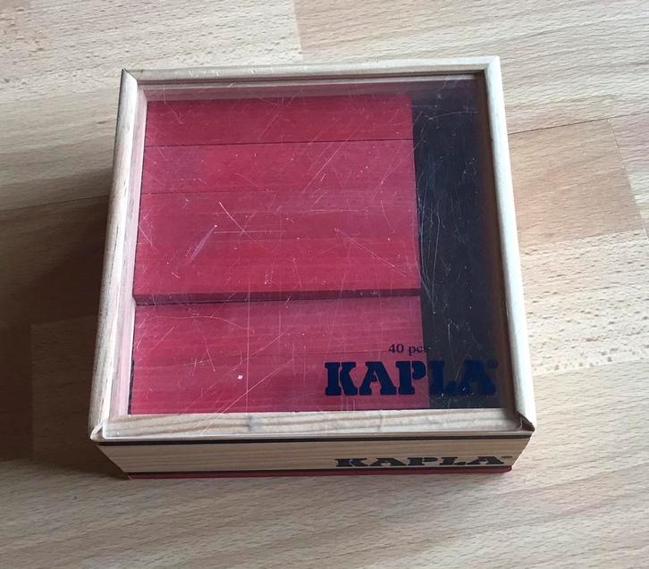 Kapla plankjes donkerrood 40 stuks, Kinderen en Baby's, Speelgoed | Bouwstenen, Zo goed als nieuw, Overige merken, Ophalen of Verzenden