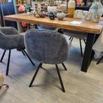 Eetkamerstoelen Clint stof H&H, Huis en Inrichting, Ophalen, Overige kleuren, Nieuw, Vijf, Zes of meer stoelen