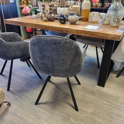 Eetkamerstoelen Clint stof H&H, Huis en Inrichting, Stoelen, Nieuw, Vijf, Zes of meer stoelen, Stof, Overige kleuren, Ophalen