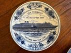 Bord Delfts Blauw Porcelein Holland America Line OOSTERDAM, Ophalen of Verzenden, Nieuw, Motorboot, Overige typen