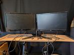 2x ilyama beeldschermen 24" + beugel, Computers en Software, Monitoren, Ophalen, VGA, Gebruikt, Ilyama
