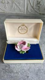 Porseinen royal Adderley broche, Ophalen of Verzenden, Zo goed als nieuw, Zilver, Overige materialen