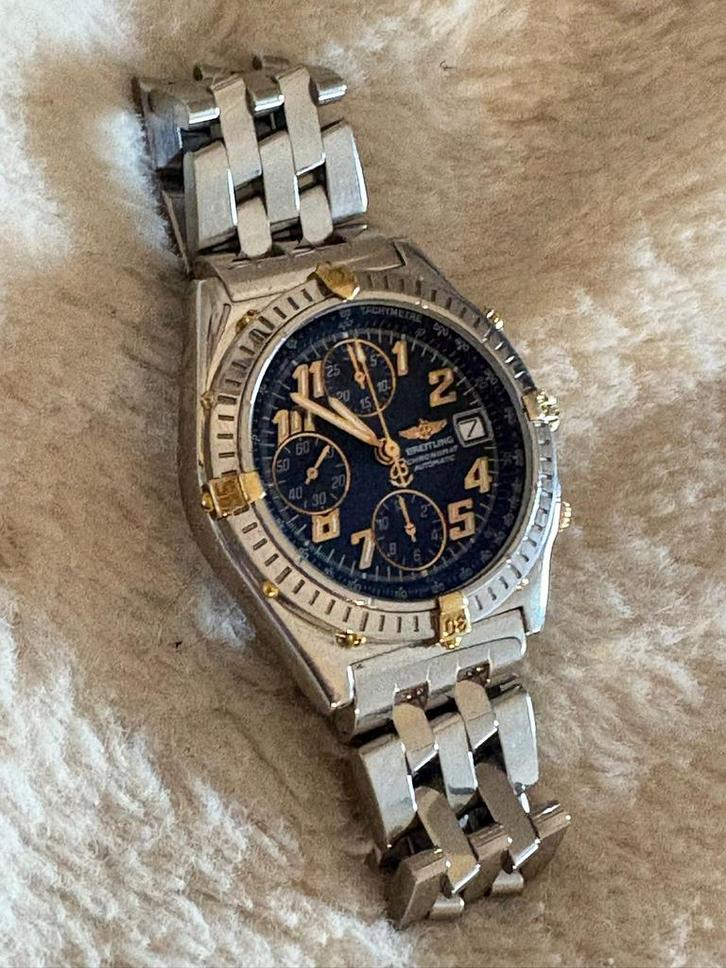Breitling B13050.1Chronomat staal goud, Sieraden, Tassen en Uiterlijk, Horloges | Heren, Gebruikt, Polshorloge, Breitling, Staal
