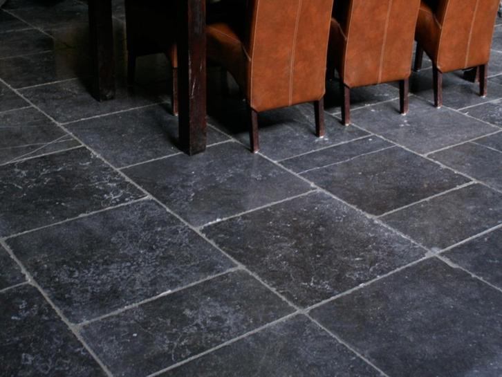 landelijke plavuizen Belgisch Hardsteen 60x60 cm verouderd, Tuin en Terras, Grind, Keien en Split, Nieuw, Overige typen, Ophalen