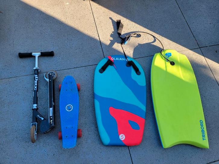 Goede step, skateboard en bodyboards!, Fietsen en Brommers, Steps, Zo goed als nieuw, Gewone step, Ophalen