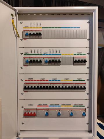 Groepenkast met ABB - 12 groepen + 6 kracht beschikbaar voor biedingen