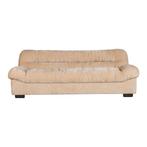 Dutchbone Douglas 3 Zits Bank Velours Beige, Huis en Inrichting, Ophalen, Driepersoons, 75 tot 100 cm, Zo goed als nieuw