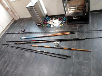 Partij hengels en toebehoren  beschikbaar voor biedingen