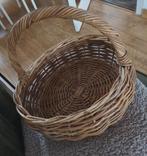 Leuke rieten "pluk" mand, Ophalen, Gebruikt, Rond, Riet