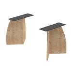 Eiken tafelpoot knik V OP VOORRAAD!, Ophalen, 50 tot 100 cm, Eikenhout, Nieuw