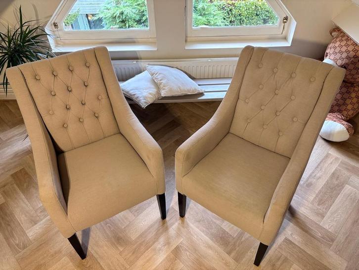 Twee Fauteuils, Huis en Inrichting, Fauteuils, Zo goed als nieuw, Stof, 50 tot 75 cm, Minder dan 75 cm, Ophalen