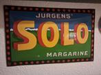 Origineel jurgens solo margarine geemailleerde bord, Antiek en Kunst, Ophalen