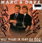 Marc & Dave: Wat moet ik met de dag - gesigneerd op hoes, Gebruikt, Verzenden, 7 inch, Single