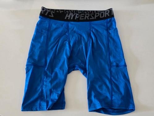 Hardloop Tights (compression), Kleding | Heren, Sportkleding, Zo goed als nieuw, Hardlopen of Fietsen, Maat 48/50 (M), Blauw, Ophalen of Verzenden