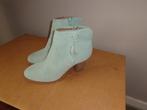 mintgroene suede dameslaarsjes van Piure, maat 41, Lage of Enkellaarzen, Ophalen of Verzenden, Gedragen, Groen