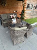 Wicker Tuinset - 5 Zitplaatsen, Tuin en Terras, Ophalen, 5 zitplaatsen, Gebruikt, Loungeset