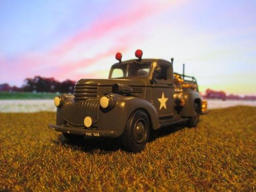 1/43 1941 Chevrolet U.S.Army Fire engine Militaire Brandwee, Hobby en Vrije tijd, Modelauto's | 1:43, Nieuw, Auto, Dinky Toys
