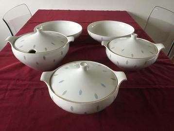 Schonwald 252 F; soepterrine, 4x schalen; Mid-Century Modern beschikbaar voor biedingen
