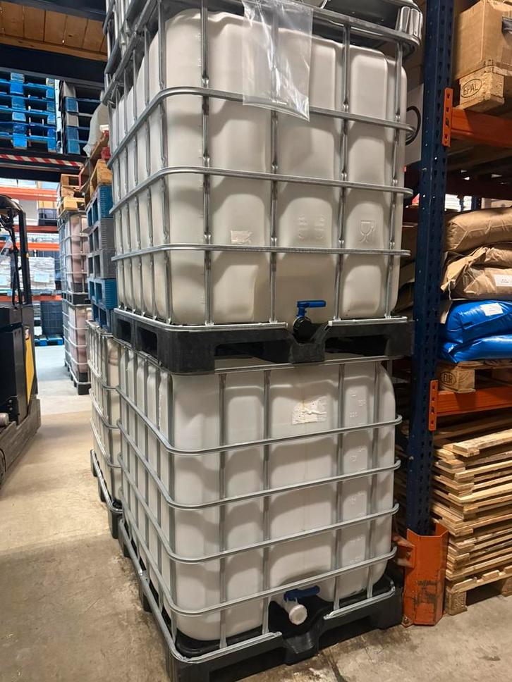 Gereinigde IBC-container / Regenton – 1.000 liter, Tuin en Terras, Regentonnen, Zo goed als nieuw, Kunststof, 150 liter of meer