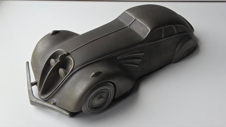 AutCouture Peugeot 402 1938 modelauto sculptuur automobilia, Hobby en Vrije tijd, Modelauto's | 1:5 tot 1:12, Gebruikt, Auto, 1:9 t/m 1:12
