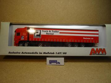 AWM 1:87, DAF XF-105SSC, "PACLEASE TRUCK-RENTAL", Zie Foto`s beschikbaar voor biedingen