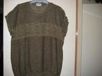 Khaki trui zonder mouwen, 56, Fiona (101), Kleding | Dames, Grote Maten, Ophalen of Verzenden, Zo goed als nieuw, Groen, Trui of Vest