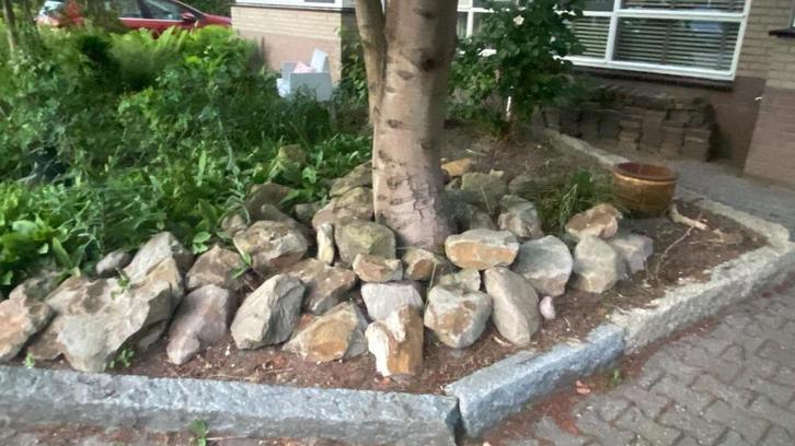 Partij Keien voor Tuin of Vijver, Tuin en Terras, Grind, Keien en Split, Gebruikt, Kei, Grijs, Overige materialen, Ophalen