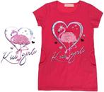 Seagull jurk flamingo in hart glitter pink 146/152, Kinderen en Baby's, Kinderkleding | Maat 146, Nieuw, Meisje, Jurk of Rok, Verzenden