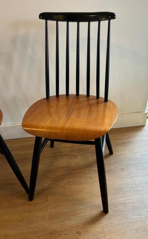 retro vintage stoel spijlenstoel jaren 60  Tapiovaara pastoe, Huis en Inrichting, Stoelen, Gebruikt, Eén, Hout, Zwart, Ophalen