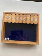 Spel Shut the box Dobbelspel, Hobby en Vrije tijd, Gezelschapsspellen | Bordspellen, Ophalen of Verzenden, Nieuw