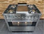 Luxe Boretti Fornuis 90 cm RVS 1 elektrische oven Frytop, Niet ingevuld, 60 cm of meer, Niet ingevuld, Ophalen of Verzenden